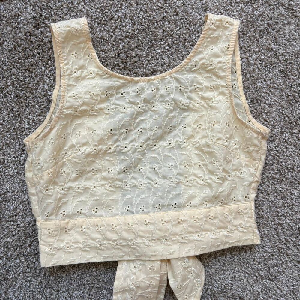 La-hearts-by-pacsun Women's Cream and Yellow Crop-top